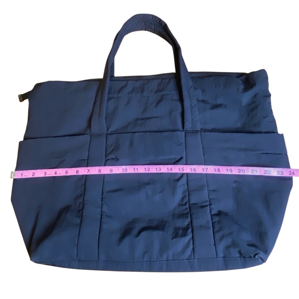 Lululemon Black Nylon Weekender Laptop Gym Tote Multi Pocket Bag - Picture 4 of 12